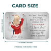 I Promise To Alway Be By Your Side - Couple Personalized Custom Aluminum Wallet Card - Gift For Husband Wife, Anniversary