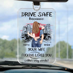 Custom Name Funny Wife Gifts - Personalized Car Ornament