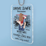 Custom Name Funny Wife Gifts - Personalized Car Ornament