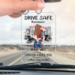 Custom Name Funny Wife Gifts - Personalized Car Ornament