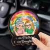 My Mom, My Hero, My Guide - Family Personalized Custom Car Visor Clip - Gift For Mom, Daughter