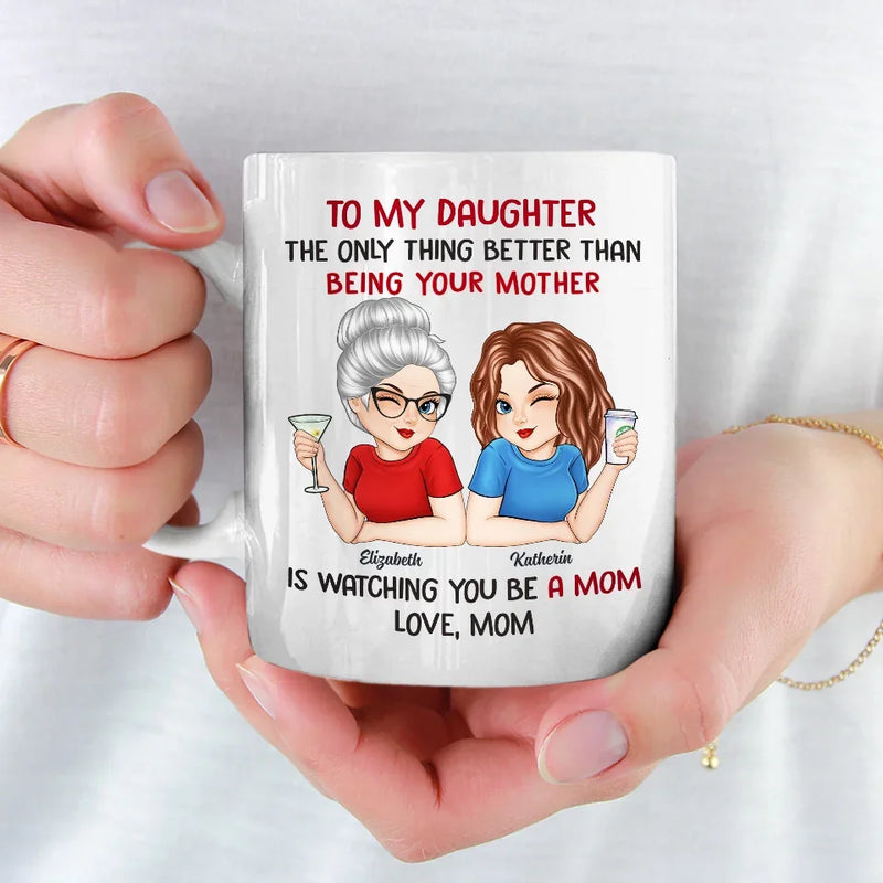 Custom Name Mother Daughter Gifts - Personalized Mugs