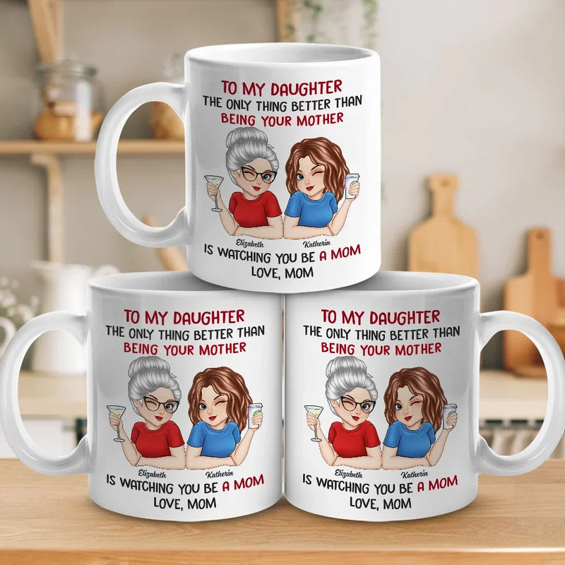 Custom Name Mother Daughter Gifts - Personalized Mugs