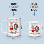 Custom Name Mother Daughter Gifts - Personalized Mugs