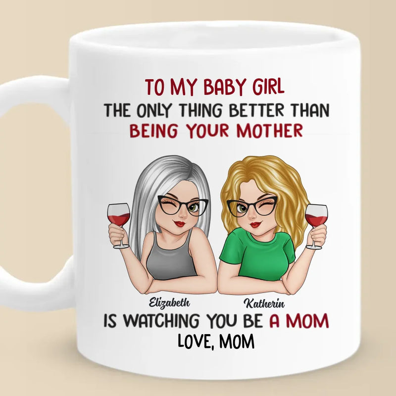 Custom Name Mother Daughter Gifts - Personalized Mugs