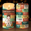 God Says I Am - Personalized Custom LED Candle - Gift For Family Members