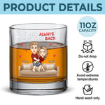 Custom Name Couple Gifts - Personalized Whiskey Glass