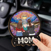 Moms Are A Daughter’s First Hero - Family Personalized Custom Car Visor Clip - Gift For Mom, Daughter