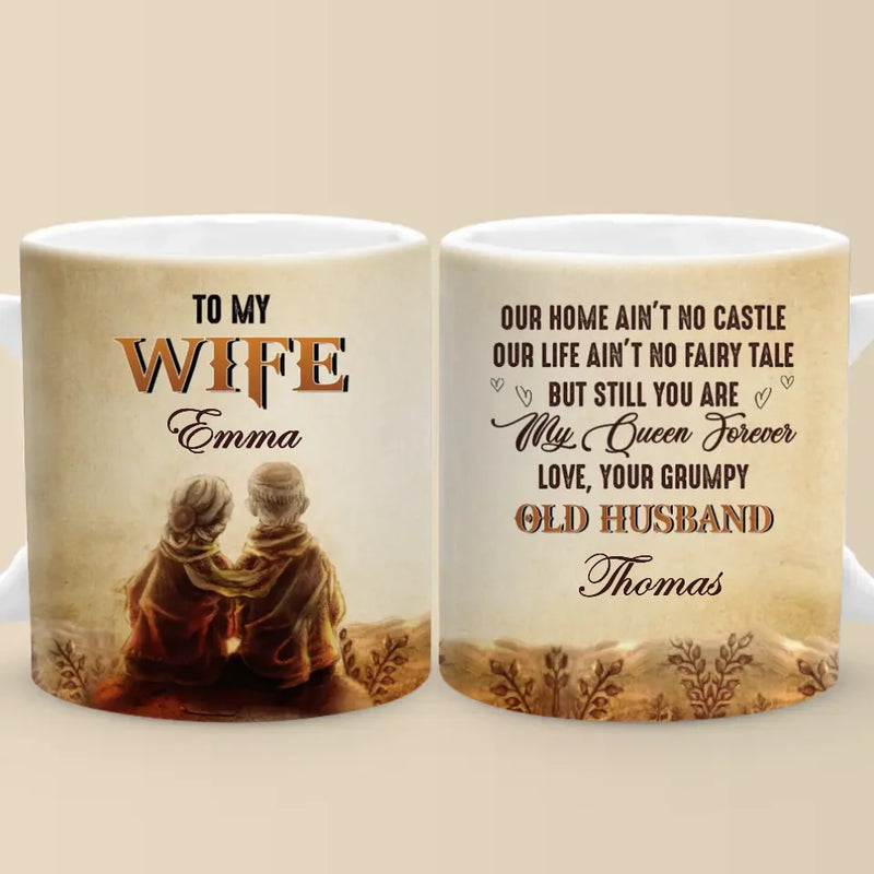 Two Hearts, One Soul - Couple Personalized Custom Mug - Gift For Husband Wife, Anniversary