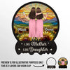 Forever My Mom, Always My Friend - Family Personalized Custom Car Visor Clip - Gift For Mom, Daughter