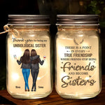 Custom Name Sister Gifts for Best Friends - Personalized Mason Jar Light