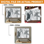 Custom Photo Wedding Couple Gifts - Personalized Digital Art