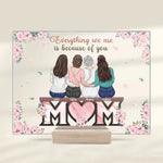Custom Name Mom Gifts from Daughters - Personalized Acrylic Plaque