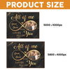 Two Heads, One Heart - Printable Digital File, Digital PNG Download - Custom Photo Couple Personalized Horizontal File - Gift For Husband Wife, Anniversary