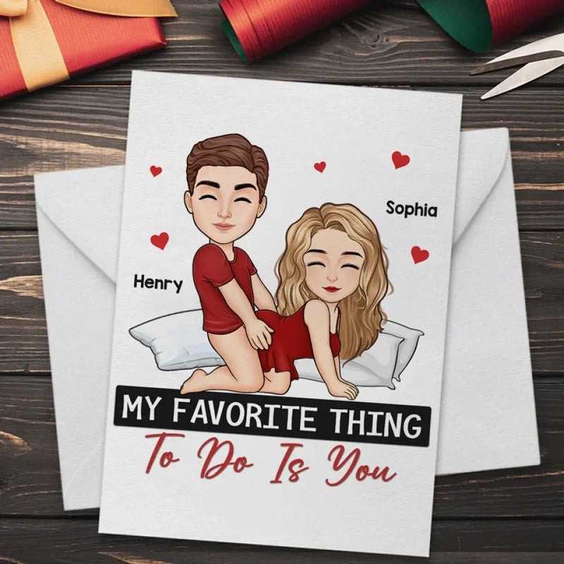 You're My Favorite - Printable Digital File, Digital PNG Download - Couple Personalized Vertical File - Gift For Husband Wife, Anniversary