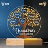 Life Becomes More Joyful And Meaningful With Grandchildren In It - Family  Personalized Custom Shaped 3D LED Light - Gift For Grandma, Grandpa, Grandkid