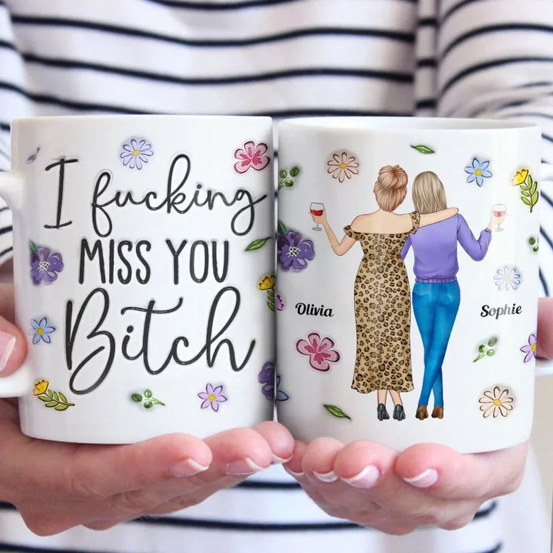Besties Make The Good Times Unforgettable - Bestie Personalized Custom Mug - Gift For Best Friends, BFF, Sisters