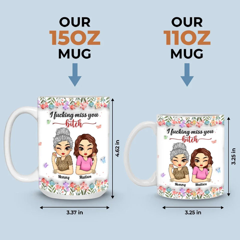 Custom Name Funny Mother Daughter Gifts - Personalized Mugs