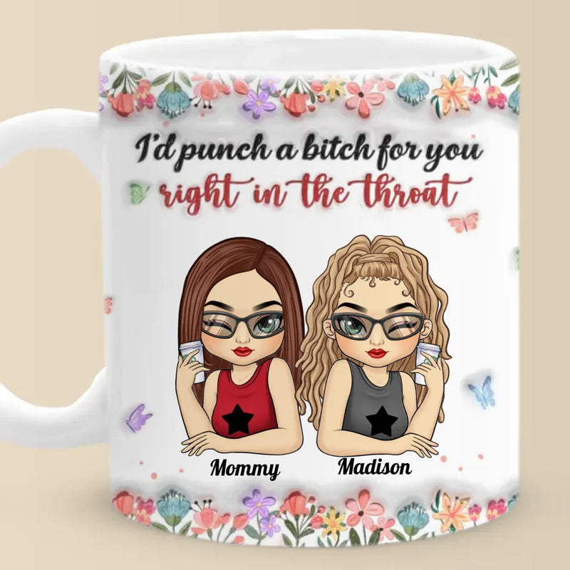 Custom Name Funny Mother Daughter Gifts - Personalized Mugs