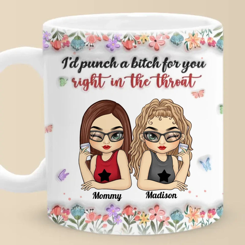 Custom Name Funny Mother Daughter Gifts - Personalized Mugs