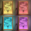 You Are My Today And All Of My Tomorrows - Couple Personalized Custom Frame Light Box - Gift For Husband Wife, Anniversary
