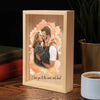 Custom Photo Home Is Wherever I'm With You - Couple Personalized Custom Frame Light Box - Gift For Husband Wife, Anniversary