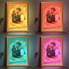 Custom Photo Home Is Wherever I'm With You - Couple Personalized Custom Frame Light Box - Gift For Husband Wife, Anniversary