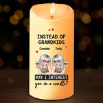 Custom Funny No Grandkids Yet Gifts for Grandma - Personalized LED Candle