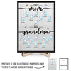 My First Home Was In Her Heart - Family Personalized Custom 2-Layered Wooden Plaque With Stand - Gift For Mom, Grandma