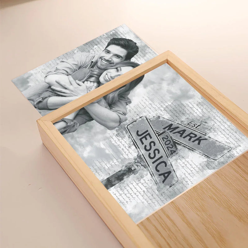 Custom Photo Together, We Can Conquer Anything - Couple Personalized Custom Frame Light Box - Gift For Husband Wife, Anniversary