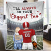 I’m Your Number One Fan, Always And Forever - Personalized Custom Blanket - Gift For Sport Lovers, Sport Players