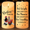 Our Friendship Is Endless - Bestie Personalized Custom LED Candle - Christmas Gift For Best Friends, BFF, Sisters