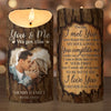 Custom Photo You Complete Me And Make Me A Better Person - Couple Personalized Custom LED Candle - Christmas Gift For Husband Wife, Anniversary