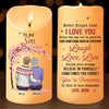 Never Forget That I Love You - Family Personalized Custom LED Candle - Christmas Gift For Mom, Daughter