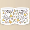 A Grandma’s Love Knows No Bounds - Family Personalized Custom 3D Inflated Effect Printed Mug - Gift For Mom, Grandma