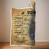 Lace Up, Show Up, Never Give Up - Family Personalized Custom Snuggle Blanket, Hoodie Blanket - Gift For Family Members, Sport Lovers, Sport Players