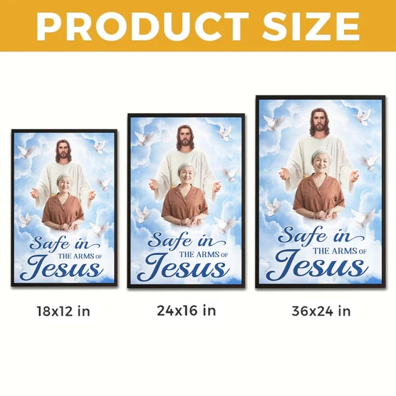 Custom Photo God Took You Home To Be With Him - Memorial Personalized Custom Vertical Poster - Sympathy Gift For Family Members