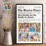 Custom Photo Best Friend Gifts for Women - Personalized Poster