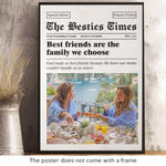 Custom Photo Best Friend Gifts for Women - Personalized Poster