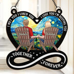 Custom Name Couple Love Together Forever Gifts - Personalized Suncatcher Ornament