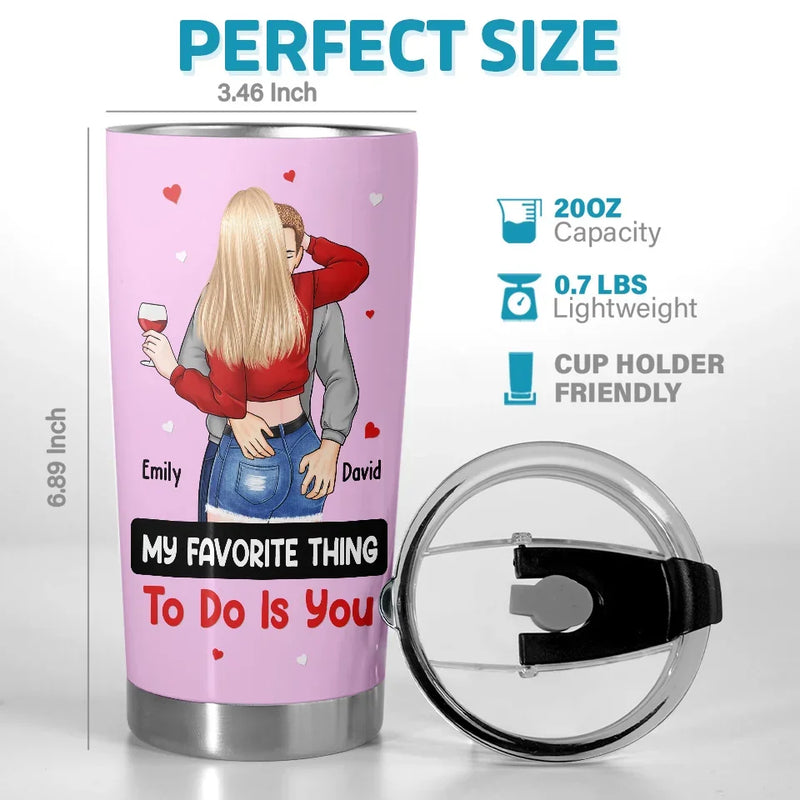 My Love, My Life - Couple Personalized Custom Tumbler - Gift For Husband Wife, Anniversary