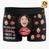 Custom Photo Our Laughter Is My Favorite Melody - Couple Personalized Custom Boxer Briefs, Men's Boxers - Gift For Husband Wife, Anniversary