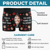 Custom Photo My Heart Is Perfect Because You Are Inside - Couple Personalized Custom Boxer Briefs, Men's Boxers - Gift For Husband Wife, Anniversary