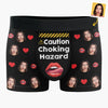 Custom Photo The Melody Of Your Laugh Is My Favorite Tune - Couple Personalized Custom Boxer Briefs, Men's Boxers - Gift For Husband Wife, Anniversary