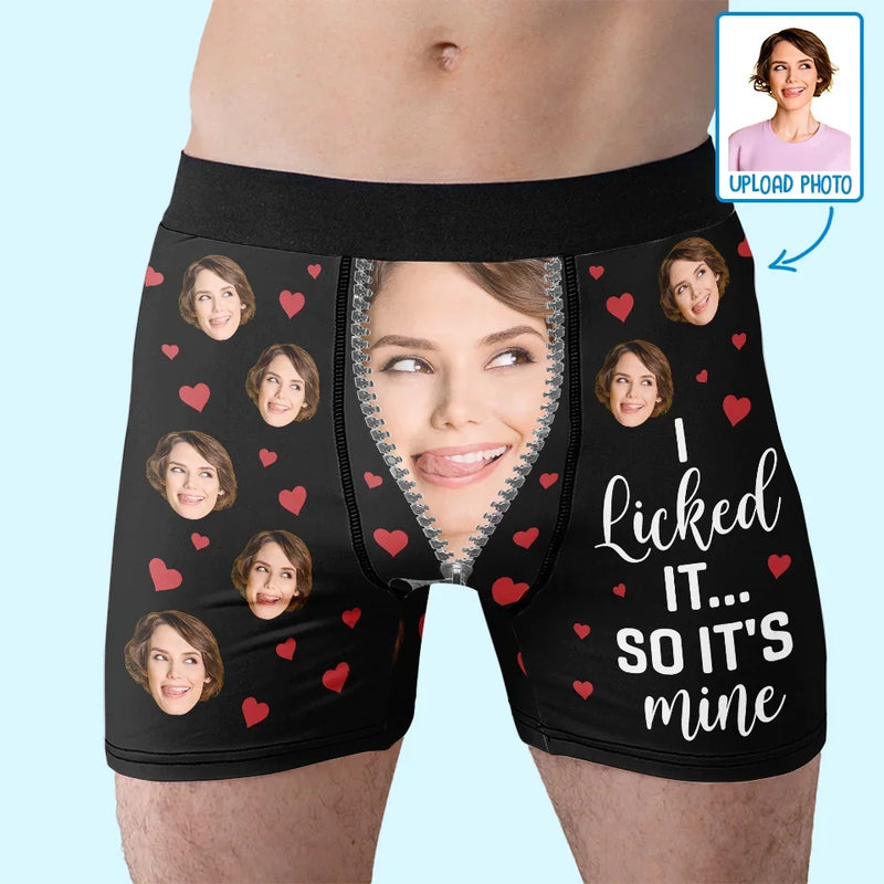 Custom Photo Some People Are Worth Melting For - Couple Personalized Custom Boxer Briefs, Men's Boxers - Gift For Husband Wife, Anniversary