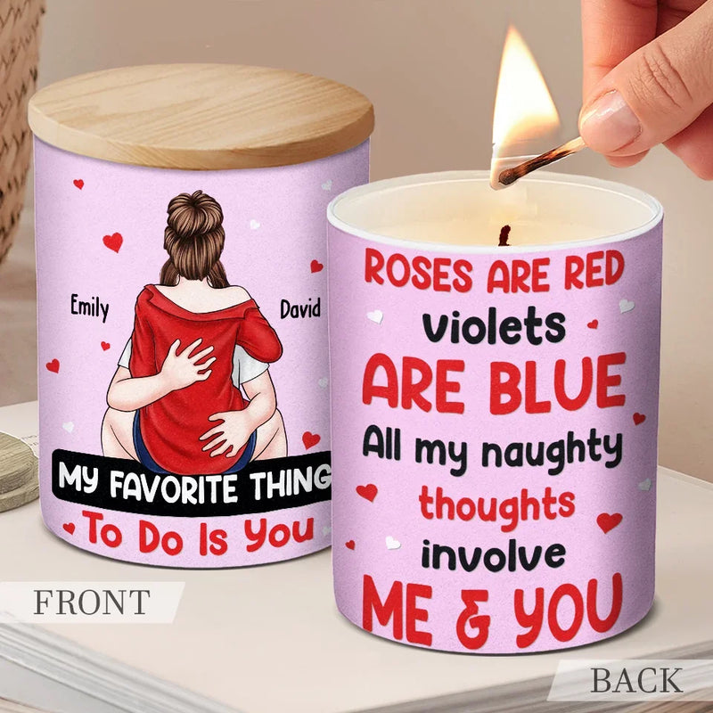 I Love You Today, Tomorrow, Forever - Couple Personalized Custom Smokeless Scented Candle - Gift For Husband Wife, Anniversary