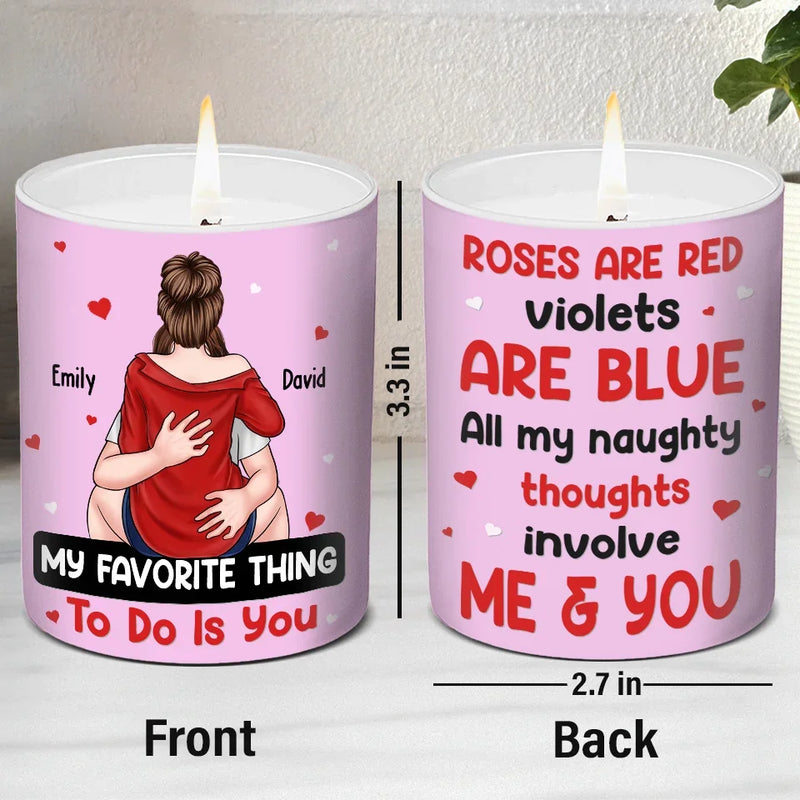 I Love You Today, Tomorrow, Forever - Couple Personalized Custom Smokeless Scented Candle - Gift For Husband Wife, Anniversary