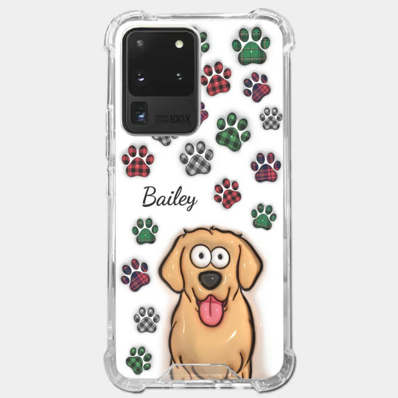Custom Name Cat Paw Print Gifts for Cat Lovers - Personalized Phone Case