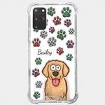 Custom Name Cat Paw Print Gifts for Cat Lovers - Personalized Phone Case
