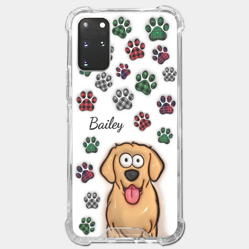 Custom Name Cat Paw Print Gifts for Cat Lovers - Personalized Phone Case
